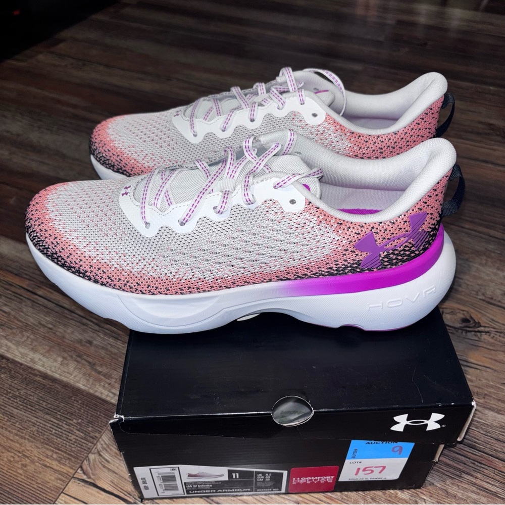 Under Armour 302752-100 Women's UA Running Athletic Shoes Infinite Size 11 New